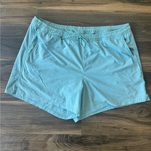 Athleta 5" light Blue Marin Board Shorts sz 1X